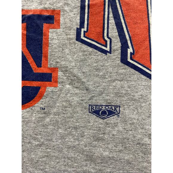 VINTAGE Auburn Tigers Tank Top Mens Large Red Oak Football 90s USA 21.5x28.5 - Picture 7 of 8